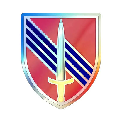 3rd Security Force Assistance Brigade (U.S. Army) Holographic STICKER Die-Cut Vinyl Decal 5 Inch Holographic - The Sticker Space