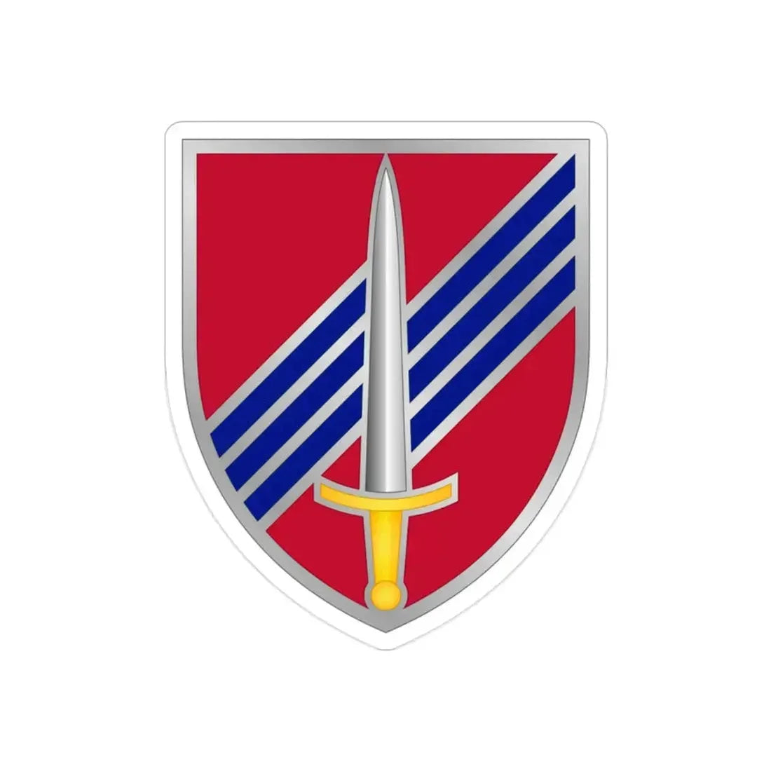 3rd Security Force Assistance Brigade (U.S. Army) REVERSE PRINT Transparent Die-Cut STICKER - The Sticker Space