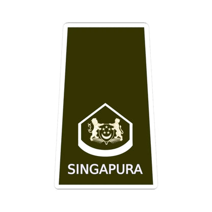 3WO (Singapore) (Military Rank) STICKER Vinyl Kiss-Cut Decal 3 Inch White - The Sticker Space