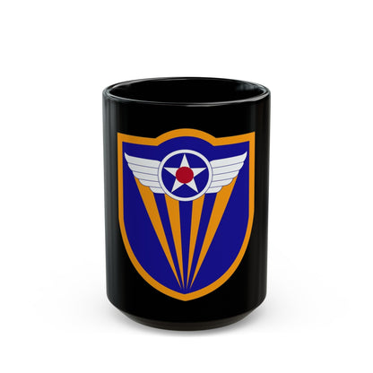 4 Air Force (U.S. Army) Black Coffee Mug-15oz-The Sticker Space