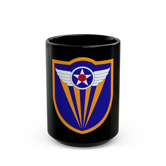 4 Air Force (U.S. Army) Black Coffee Mug-15oz-The Sticker Space