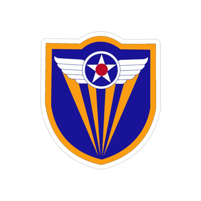 4 Air Force (U.S. Army) REVERSE PRINT Transparent STICKER-4" × 4"-The Sticker Space