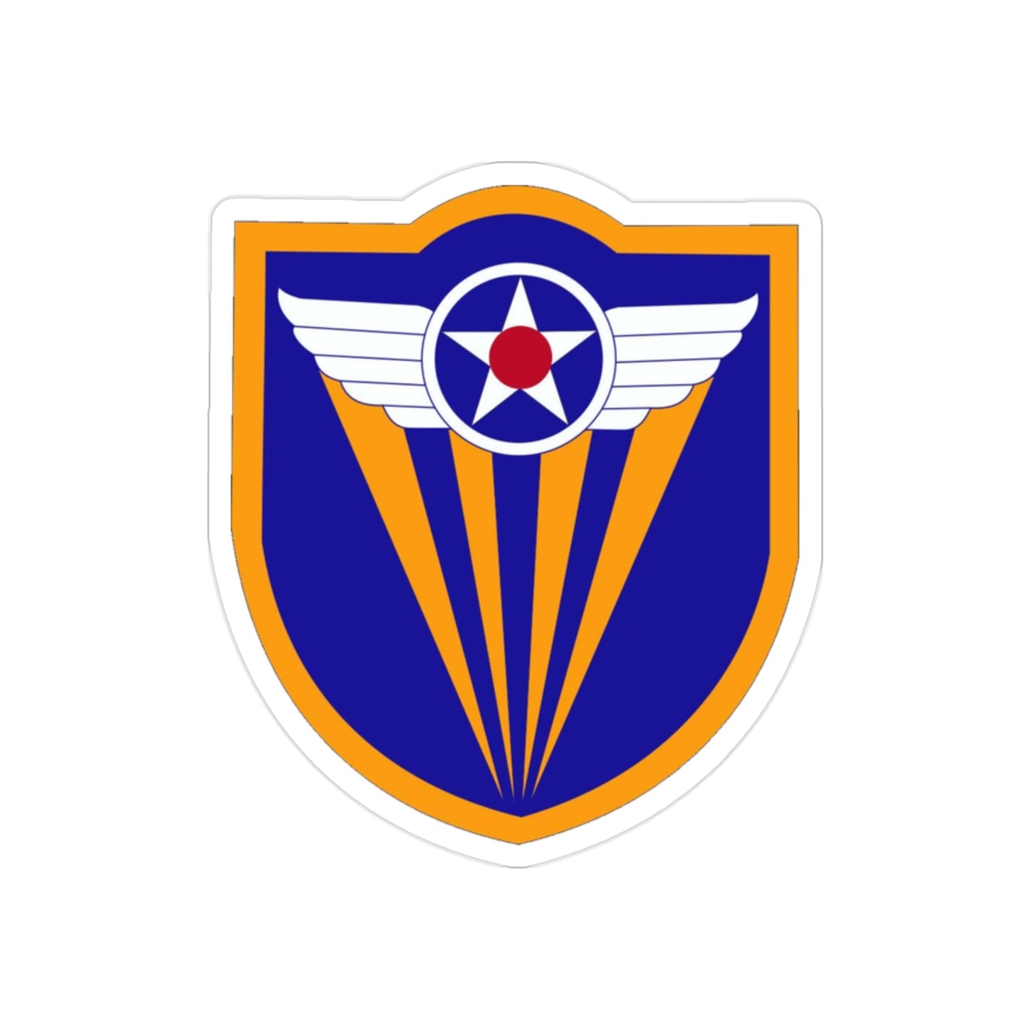 4 Air Force (U.S. Army) REVERSE PRINT Transparent STICKER-2" × 2"-The Sticker Space