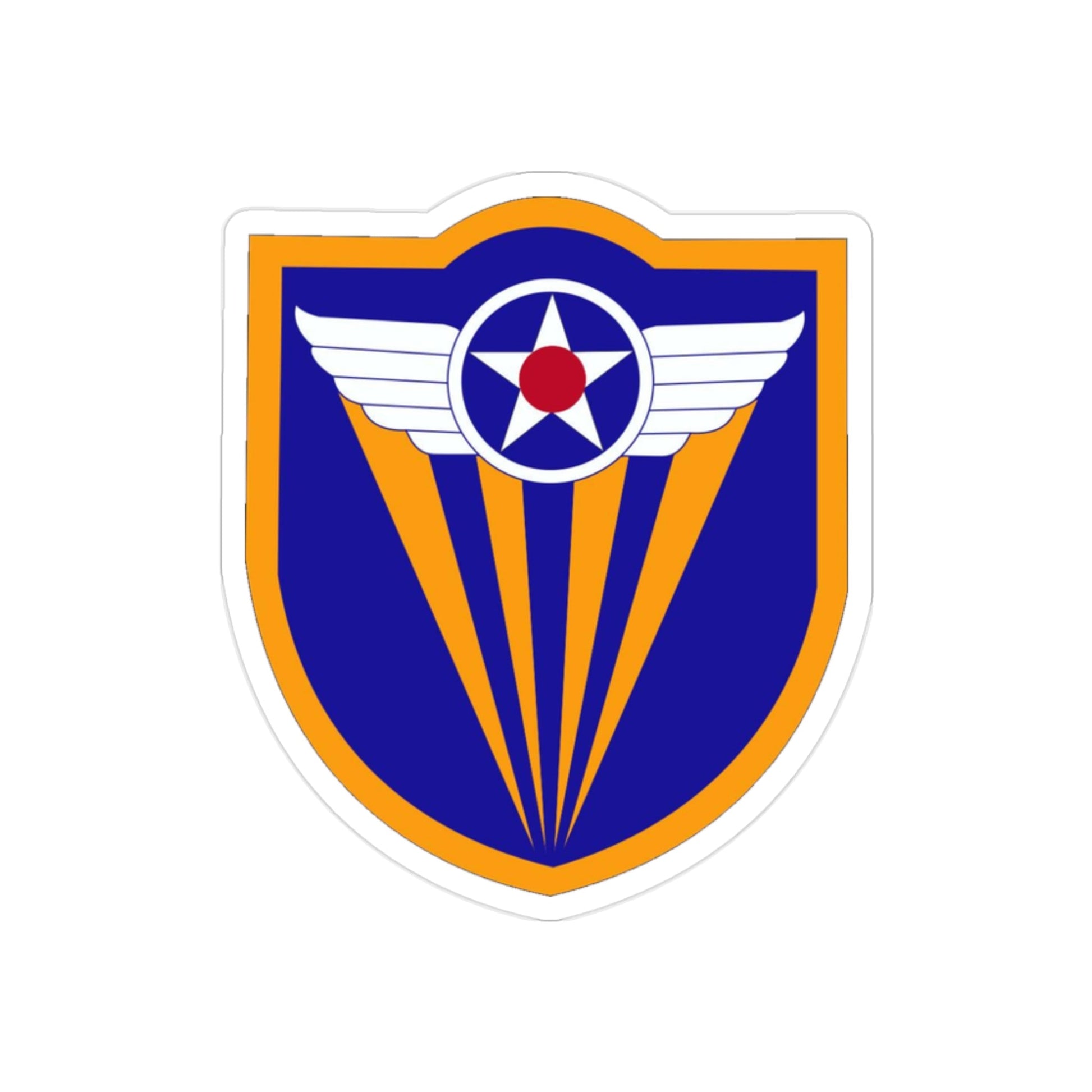 4 Air Force (U.S. Army) REVERSE PRINT Transparent STICKER-2" × 2"-The Sticker Space