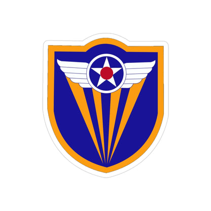 4 Air Force (U.S. Army) REVERSE PRINT Transparent STICKER-3" × 3"-The Sticker Space