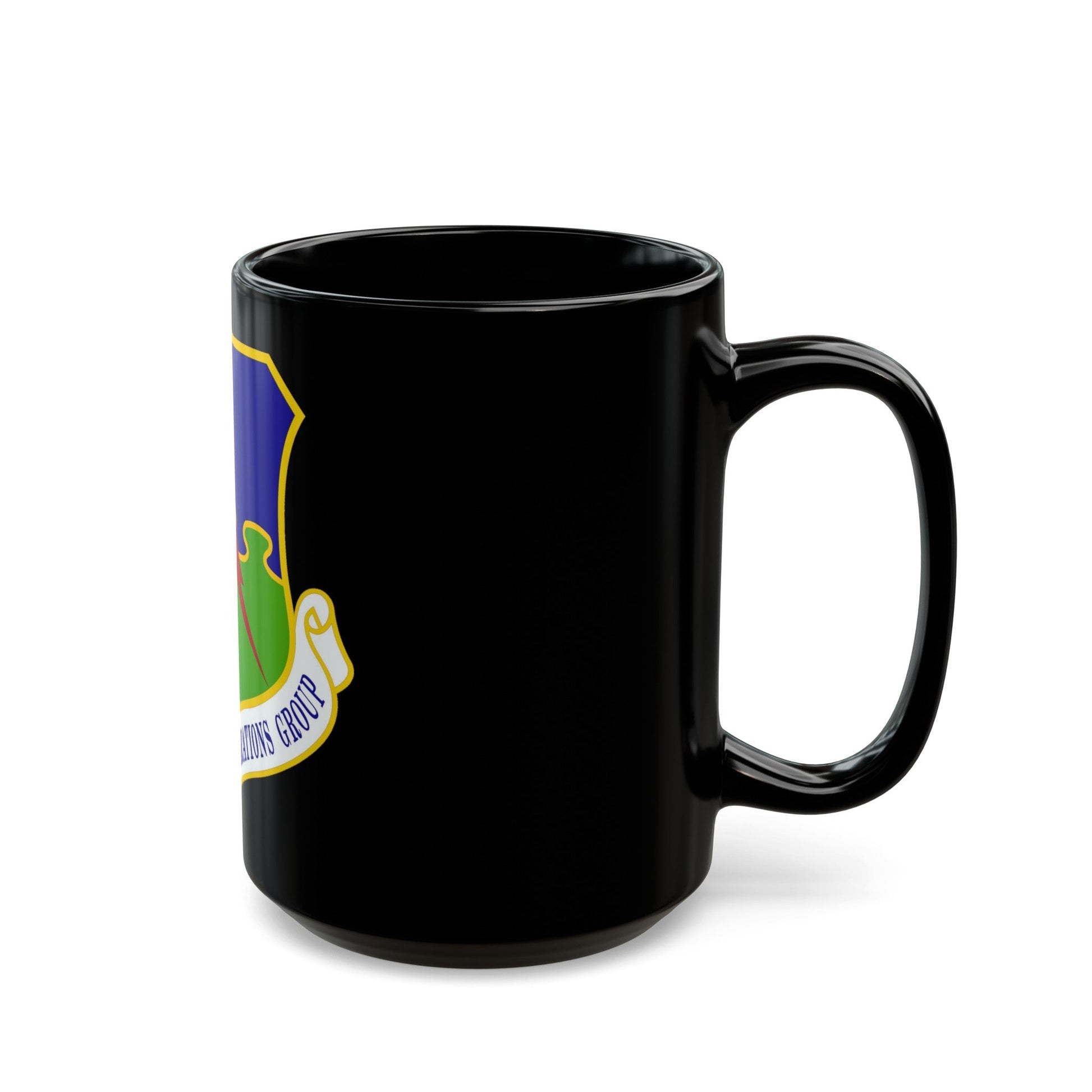 4 Air Support Operations Group USAFE (U.S. Air Force) Black Coffee Mug-The Sticker Space