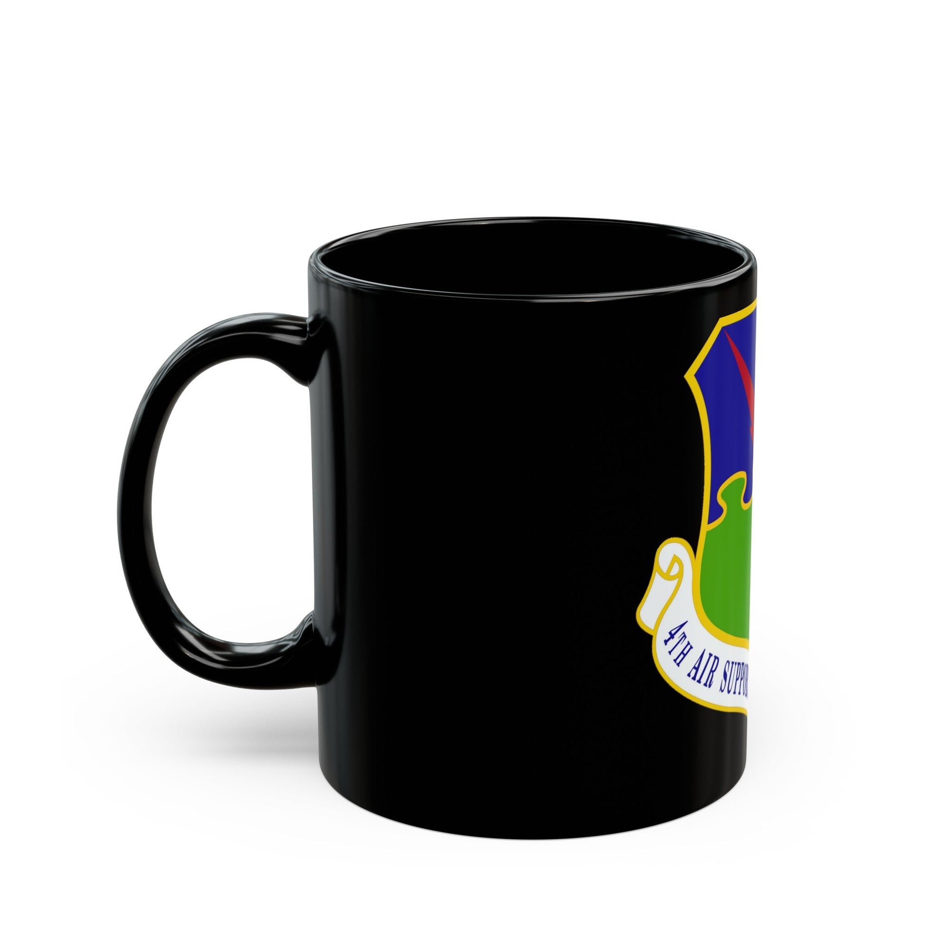 4 Air Support Operations Group USAFE (U.S. Air Force) Black Coffee Mug-The Sticker Space