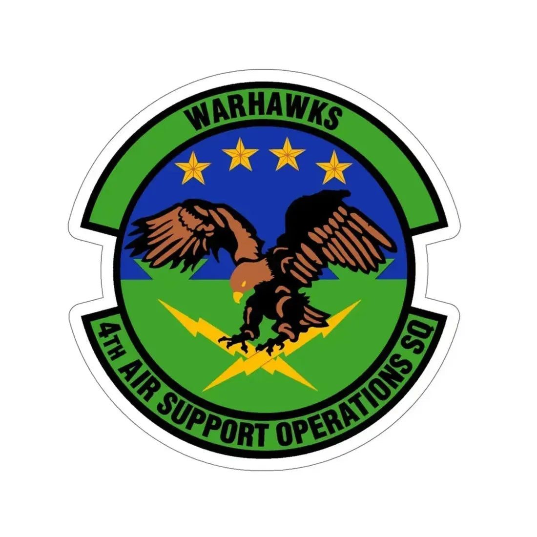 4 Air Support Operations Sq USAFE (U.S. Air Force) STICKER Vinyl Die-Cut Decal 5 Inch - The Sticker Space