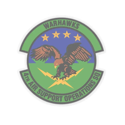 4 Air Support Operations Sq USAFE (U.S. Air Force) STICKER Vinyl Kiss-Cut Decal 2 Inch Transparent - The Sticker Space