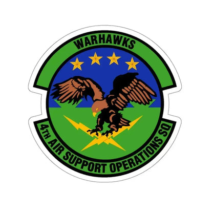 4 Air Support Operations Sq USAFE (U.S. Air Force) STICKER Vinyl Kiss-Cut Decal 3 Inch White - The Sticker Space