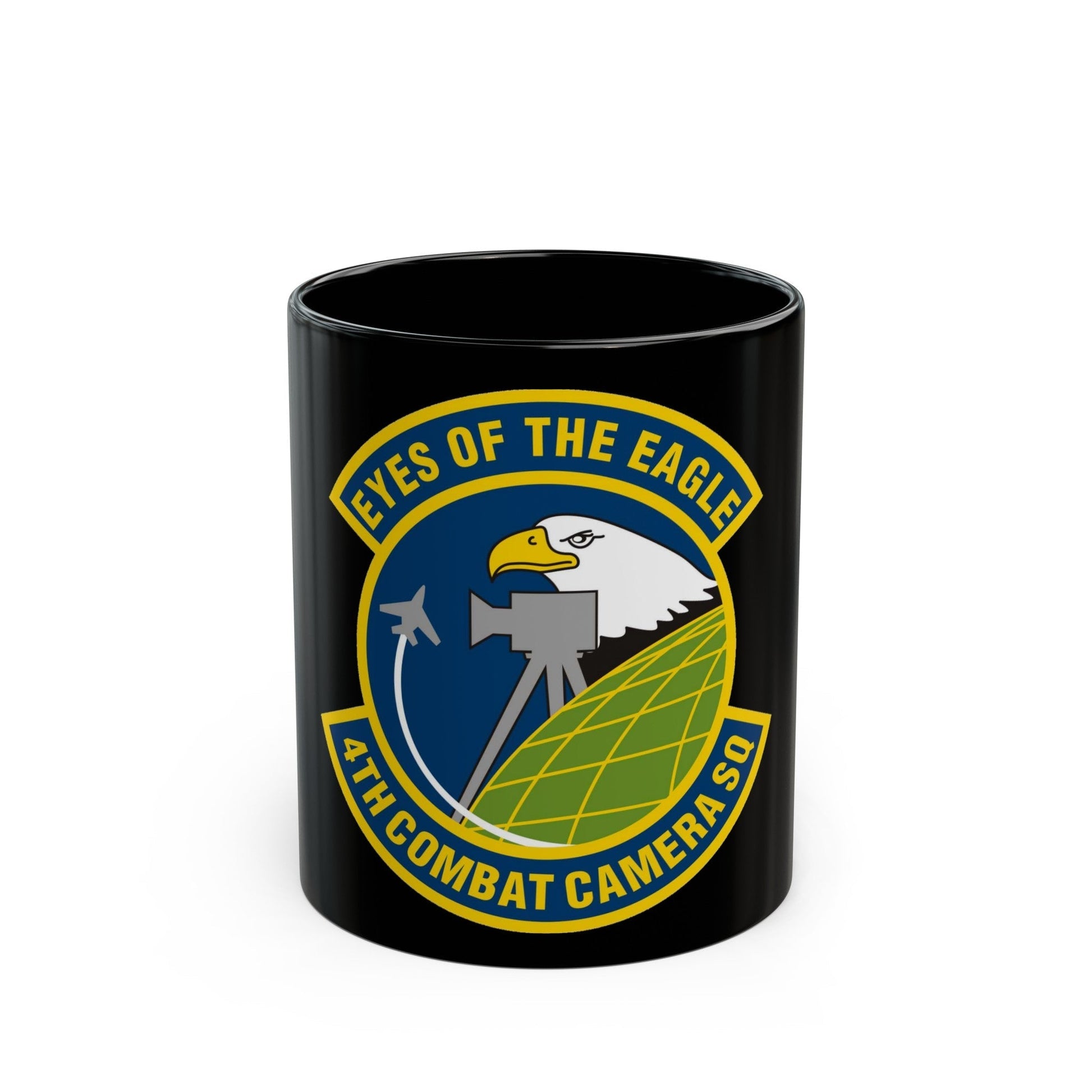 4 Combat Camera Squadron (U.S. Air Force) Black Coffee Mug-11oz-The Sticker Space