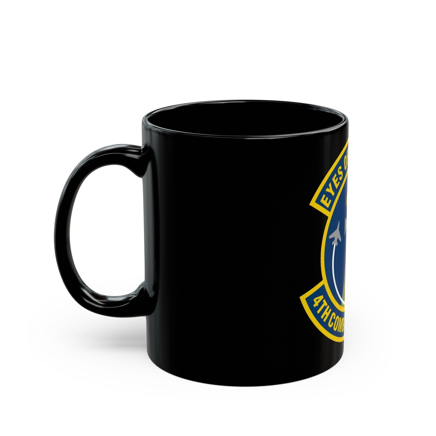 4 Combat Camera Squadron (U.S. Air Force) Black Coffee Mug-The Sticker Space