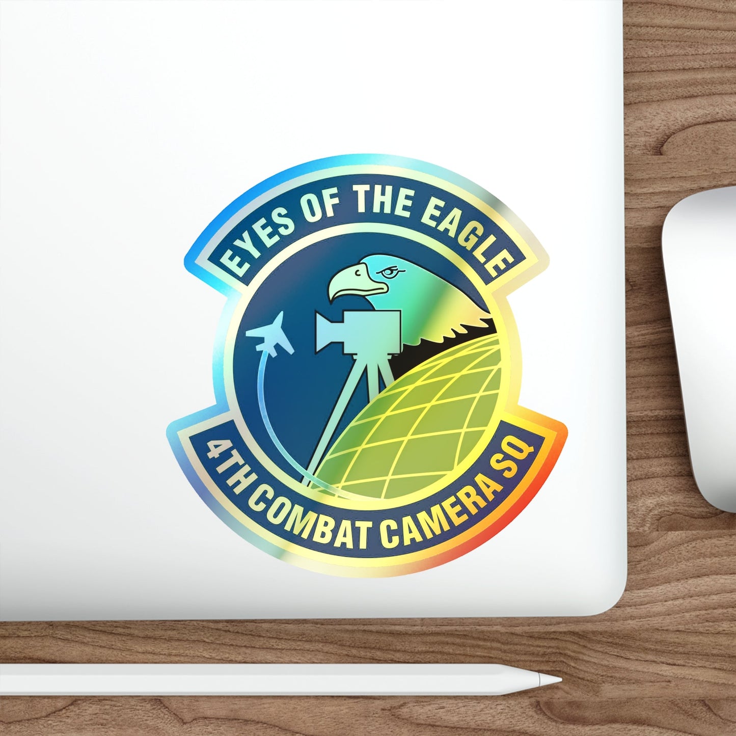 4 Combat Camera Squadron (U.S. Air Force) Holographic STICKER Die-Cut Vinyl Decal-The Sticker Space