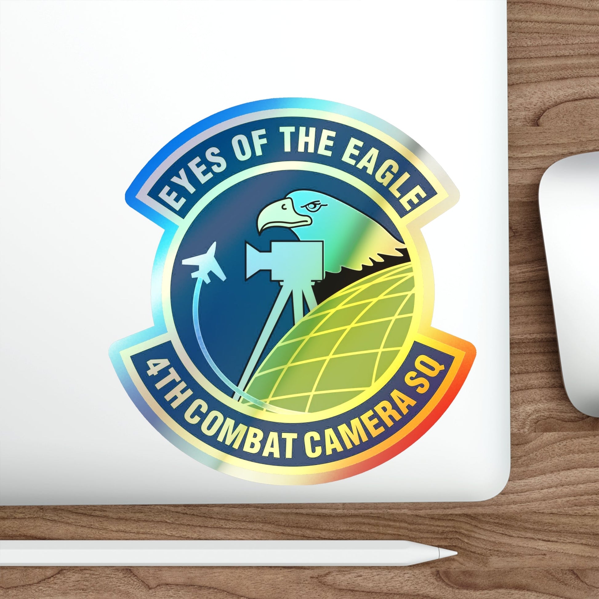 4 Combat Camera Squadron (U.S. Air Force) Holographic STICKER Die-Cut Vinyl Decal-The Sticker Space