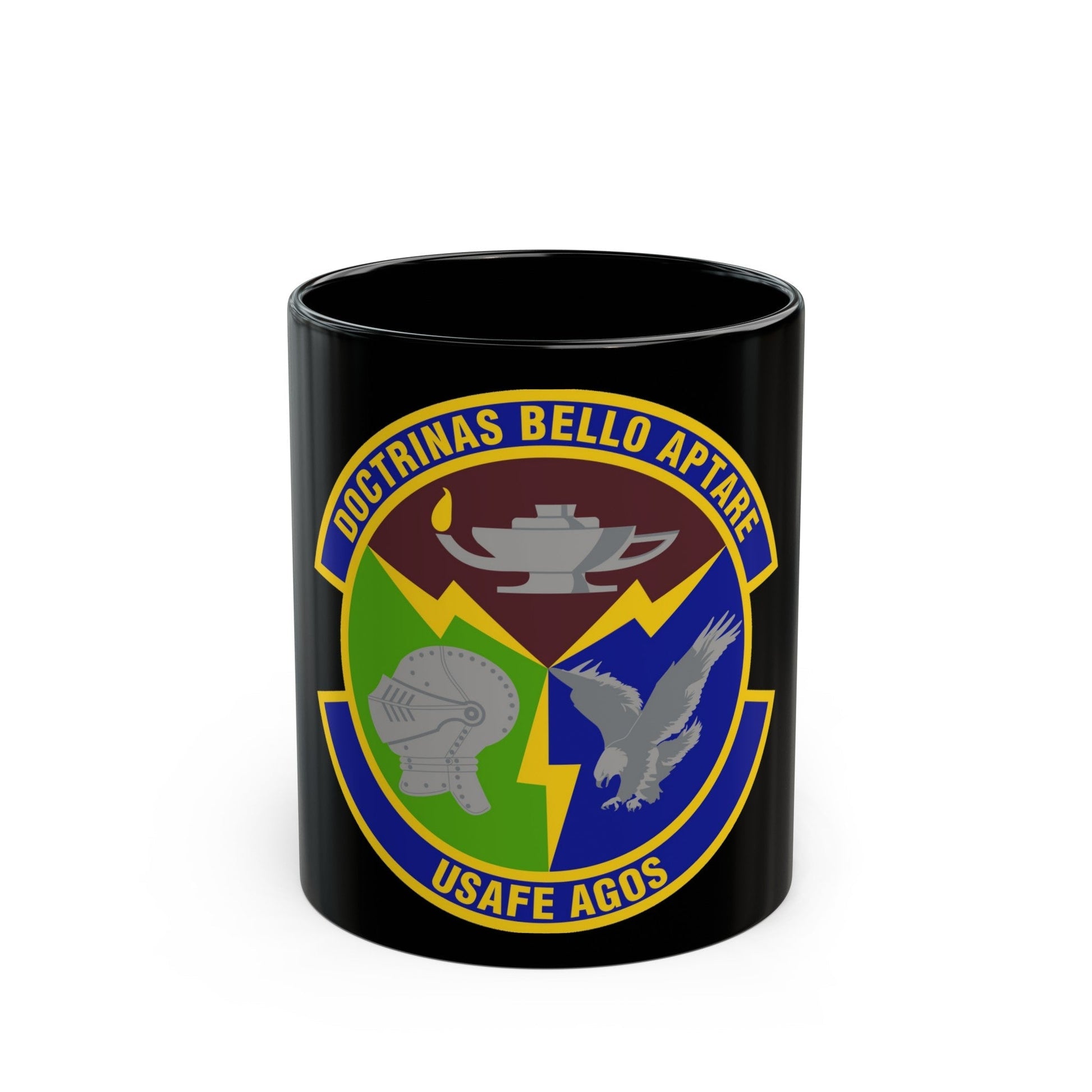 4 Combat Training Squadron USAFE (U.S. Air Force) Black Coffee Mug-11oz-The Sticker Space