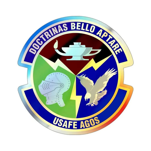 4 Combat Training Squadron USAFE (U.S. Air Force) Holographic STICKER Die-Cut Vinyl Decal 6 Inch Holographic - The Sticker Space