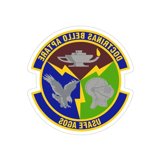 4 Combat Training Squadron USAFE (U.S. Air Force) REVERSE PRINT Transparent Die-Cut STICKER 6 Inch Die-Cut Transparent - The Sticker Space