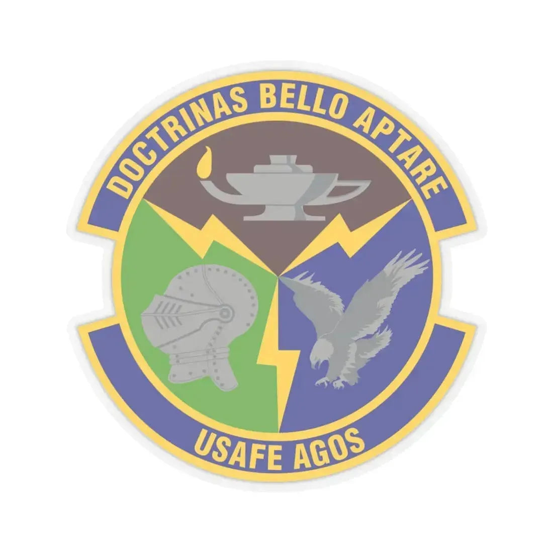 4 Combat Training Squadron USAFE (U.S. Air Force) STICKER Vinyl Kiss-Cut Decal 4 Inch Transparent - The Sticker Space