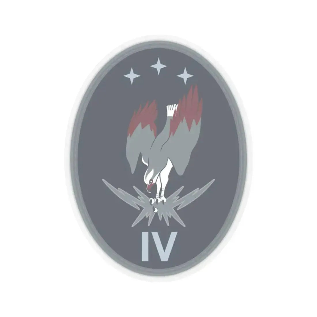 4 Electromagnetic Squadron (U.S. Space Force) STICKER Vinyl Kiss-Cut Decal 3 Inch Transparent - The Sticker Space