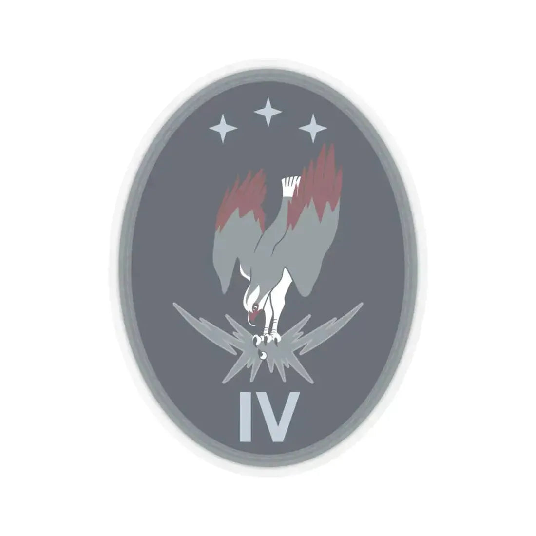 4 Electromagnetic Squadron (U.S. Space Force) STICKER Vinyl Kiss-Cut Decal 6 Inch Transparent - The Sticker Space