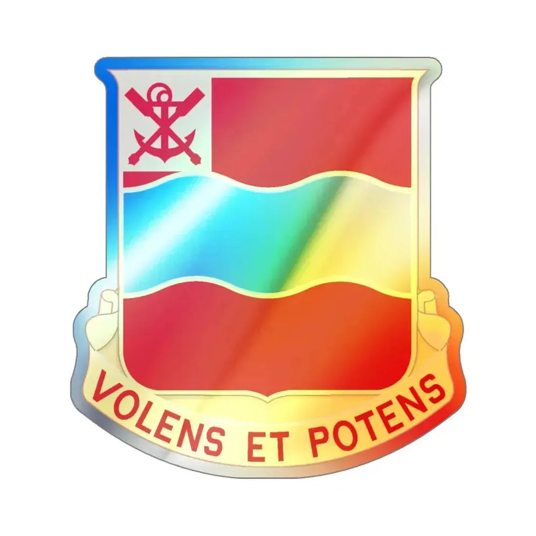 4 Engineer Battalion (U.S. Army) Holographic STICKER Die-Cut Vinyl Decal 5 Inch Holographic - The Sticker Space