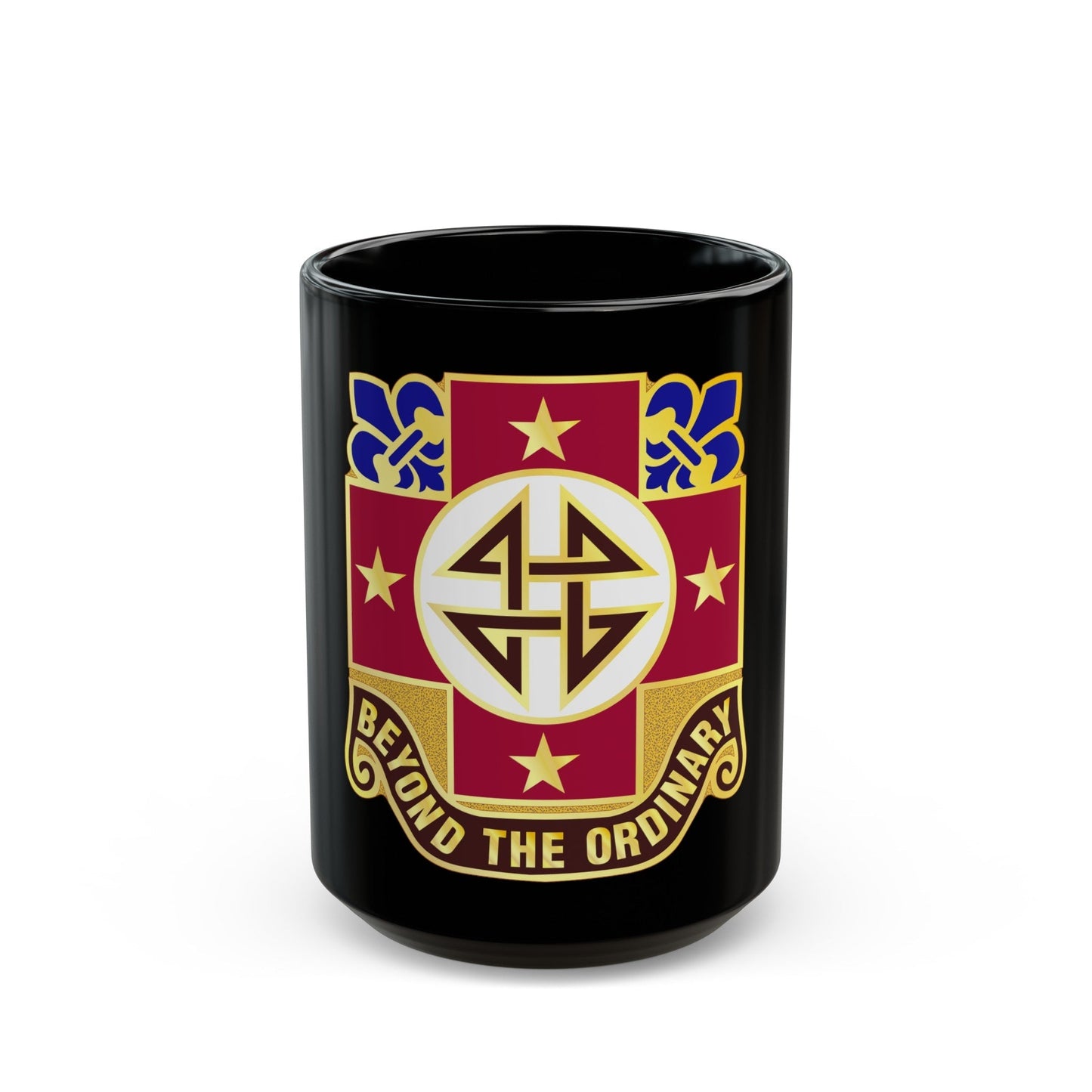 4 Evacuation Hospital (U.S. Army) Black Coffee Mug-15oz-The Sticker Space