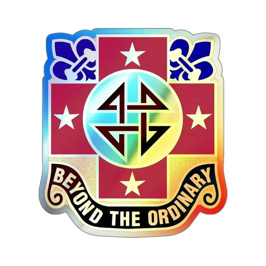 4 Evacuation Hospital (U.S. Army) Holographic STICKER Die-Cut Vinyl Decal 6 Inch Holographic - The Sticker Space