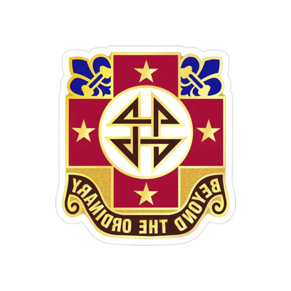 4 Evacuation Hospital (U.S. Army) REVERSE PRINT Transparent Die-Cut STICKER - The Sticker Space