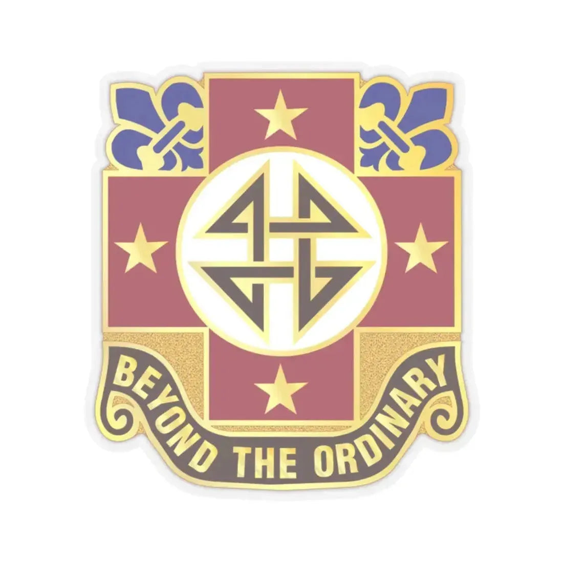 4 Evacuation Hospital (U.S. Army) STICKER Vinyl Kiss-Cut Decal 2 Inch Transparent - The Sticker Space