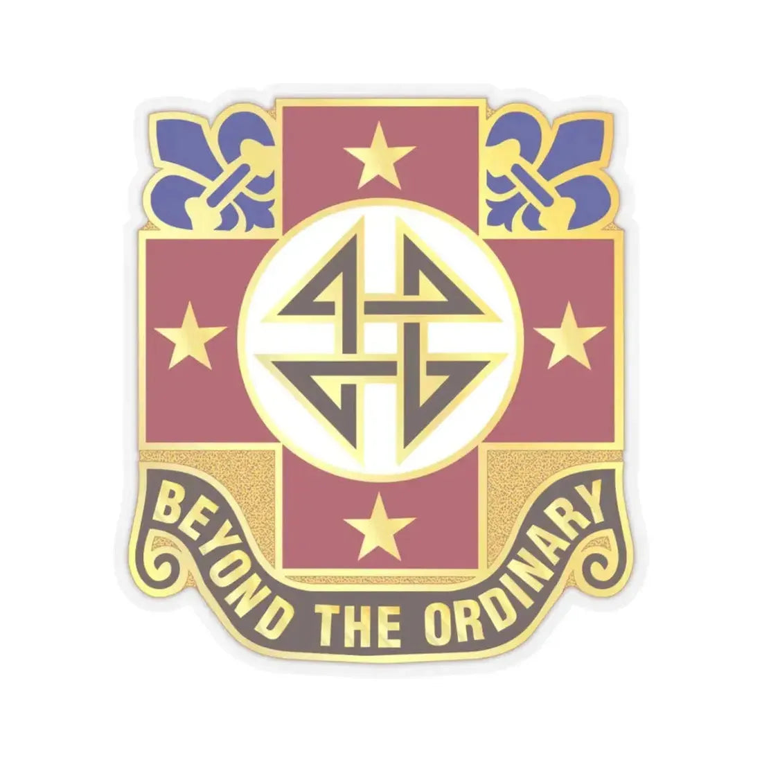 4 Evacuation Hospital (U.S. Army) STICKER Vinyl Kiss-Cut Decal 3 Inch Transparent - The Sticker Space