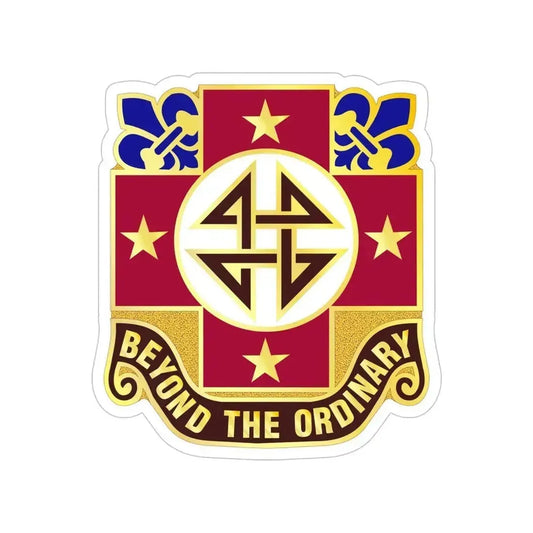 4 Evacuation Hospital (U.S. Army) Transparent STICKER Die-Cut Vinyl Decal 6 Inch - The Sticker Space