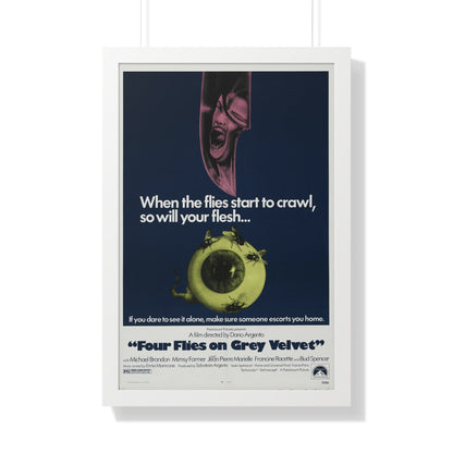 4 FLIES ON GREY VELVET 1971 - Framed Movie Poster-20" x 30"-The Sticker Space