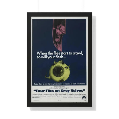 4 FLIES ON GREY VELVET 1971 - Framed Movie Poster - The Sticker Space