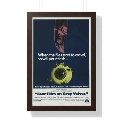 4 FLIES ON GREY VELVET 1971 - Framed Movie Poster - The Sticker Space
