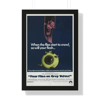 4 FLIES ON GREY VELVET 1971 - Framed Movie Poster - The Sticker Space