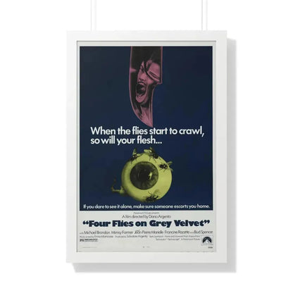 4 FLIES ON GREY VELVET 1971 - Framed Movie Poster - The Sticker Space