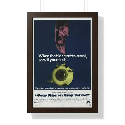 4 FLIES ON GREY VELVET 1971 - Framed Movie Poster - The Sticker Space