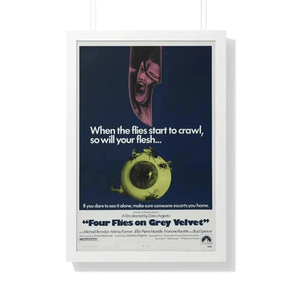 4 FLIES ON GREY VELVET 1971 - Framed Movie Poster - The Sticker Space