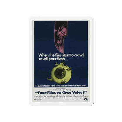 4 FLIES ON GREY VELVET 1971 Movie Poster - Refrigerator Magnet - The Sticker Space