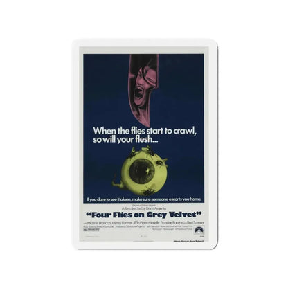 4 FLIES ON GREY VELVET 1971 Movie Poster - Refrigerator Magnet - The Sticker Space