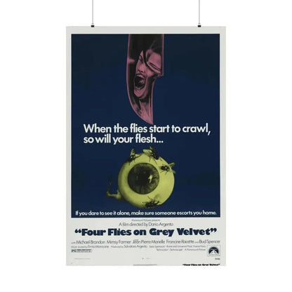 4 FLIES ON GREY VELVET 1971 - Paper Movie Poster - The Sticker Space