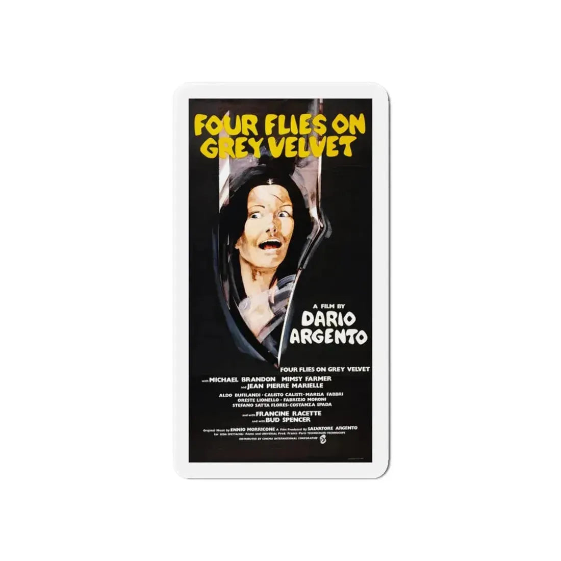 4 FLIES ON GREY VELVET (2) 1971 Movie Poster - Refrigerator Magnet - The Sticker Space