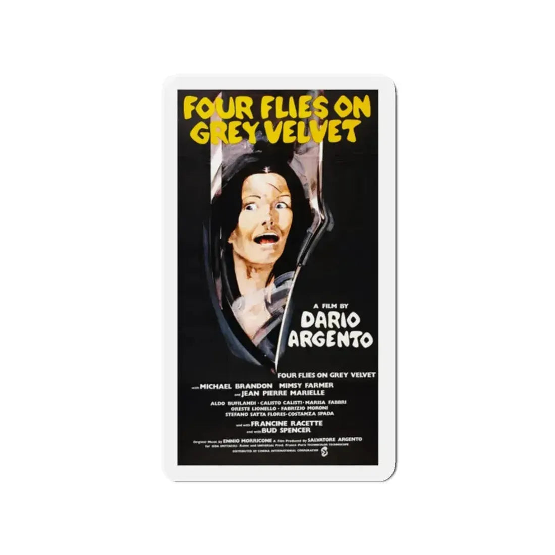 4 FLIES ON GREY VELVET (2) 1971 Movie Poster - Refrigerator Magnet - The Sticker Space