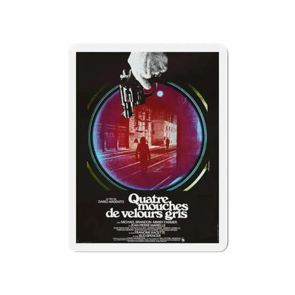 4 FLIES ON GREY VELVET (FRENCH) 1971 Movie Poster - Refrigerator Magnet - The Sticker Space