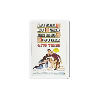 4 for Texas 1963 Movie Poster Refrigerator Magnet 4 Inch - The Sticker Space