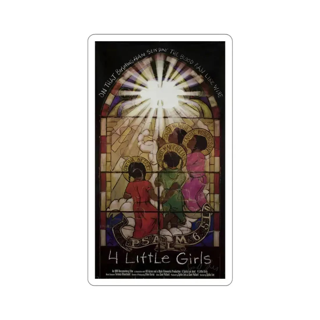 4 Little Girls 1997 Movie Poster STICKER Vinyl Die-Cut Decal 4 Inch - The Sticker Space