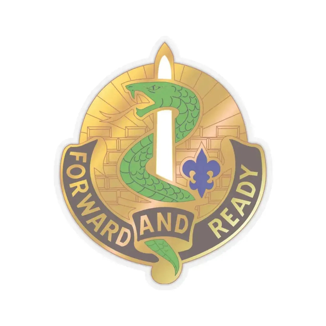 4 Medical Brigade 2 (U.S. Army) STICKER Vinyl Kiss-Cut Decal 3 Inch Transparent - The Sticker Space