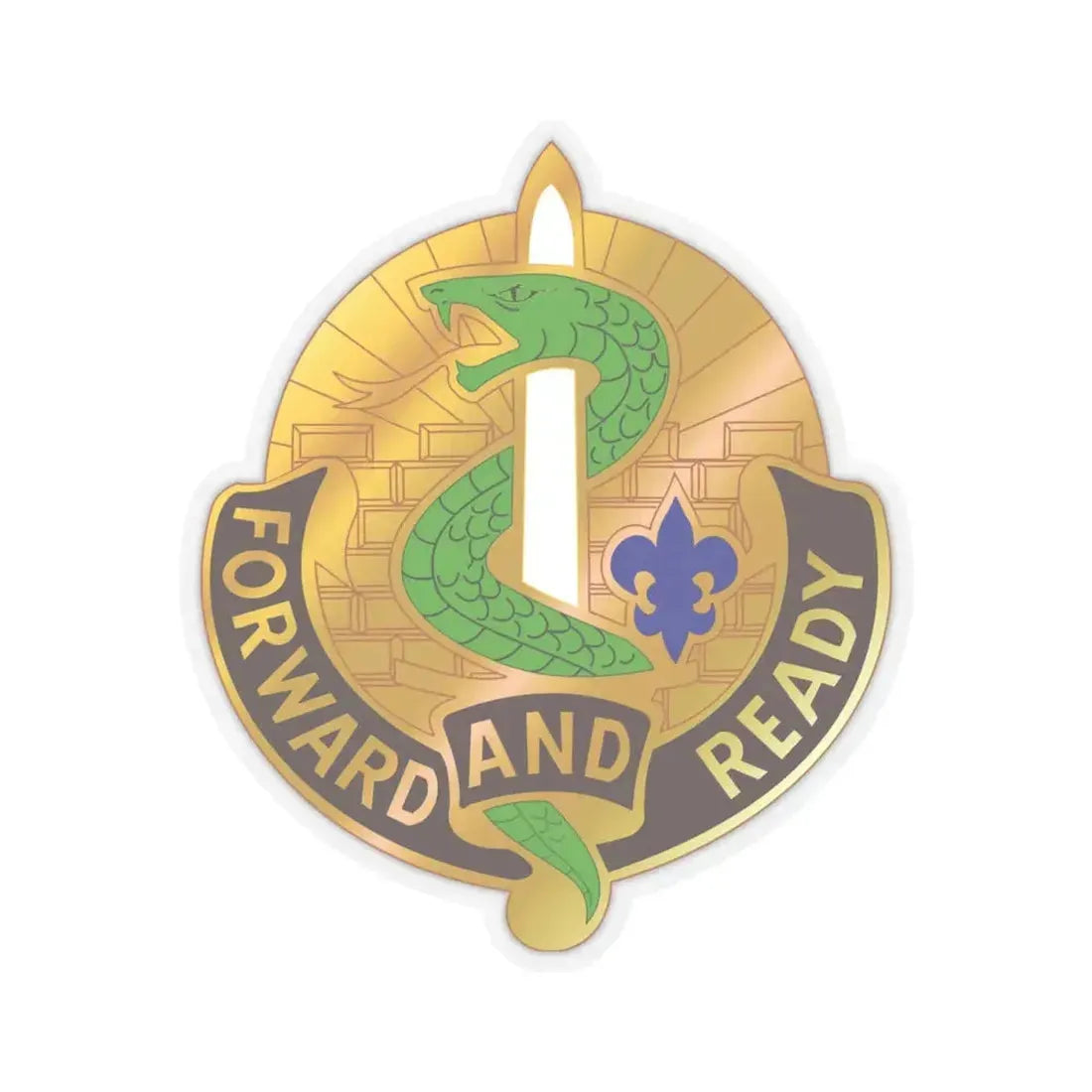 4 Medical Brigade 2 (U.S. Army) STICKER Vinyl Kiss-Cut Decal 4 Inch Transparent - The Sticker Space