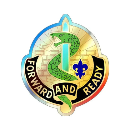 4 Medical Brigade v2 (U.S. Army) Holographic STICKER Die-Cut Vinyl Decal 4 Inch Holographic - The Sticker Space