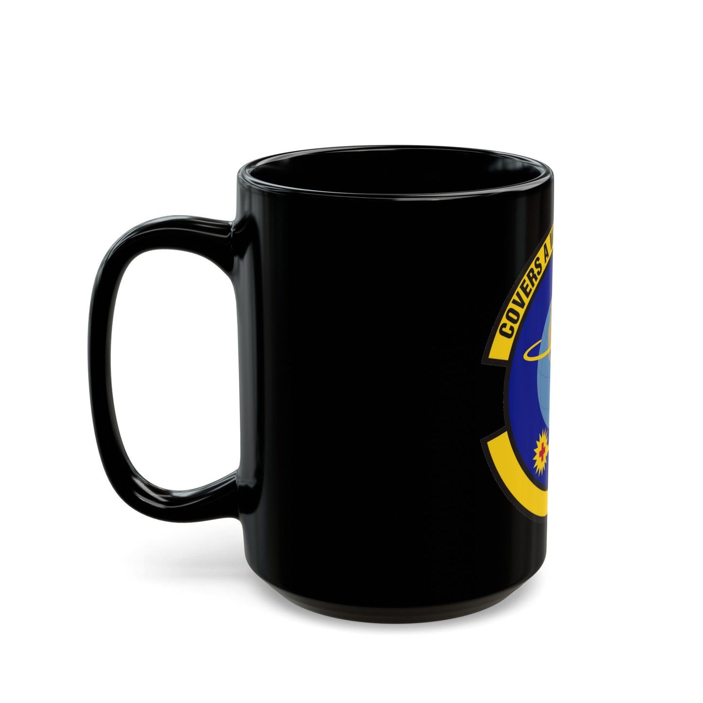 4 Operational Medical Readiness Squadron ACC (U.S. Air Force) Black Coffee Mug-The Sticker Space